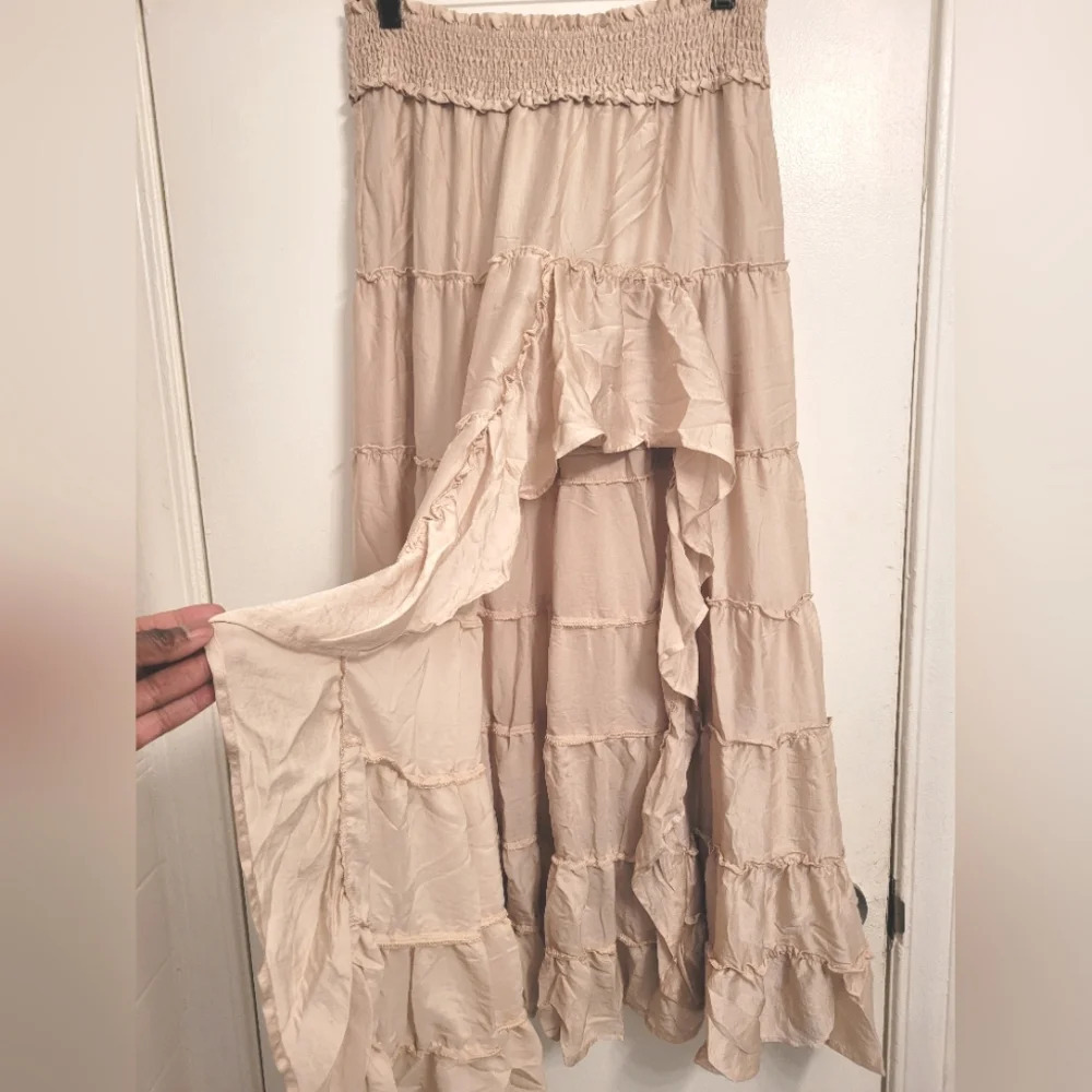 NEW Entro Cream Maxi Skirt, M - Picture 3 of 12